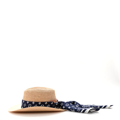 Louis Vuitton Raffia Panama Fedora M Natural 4 of 10