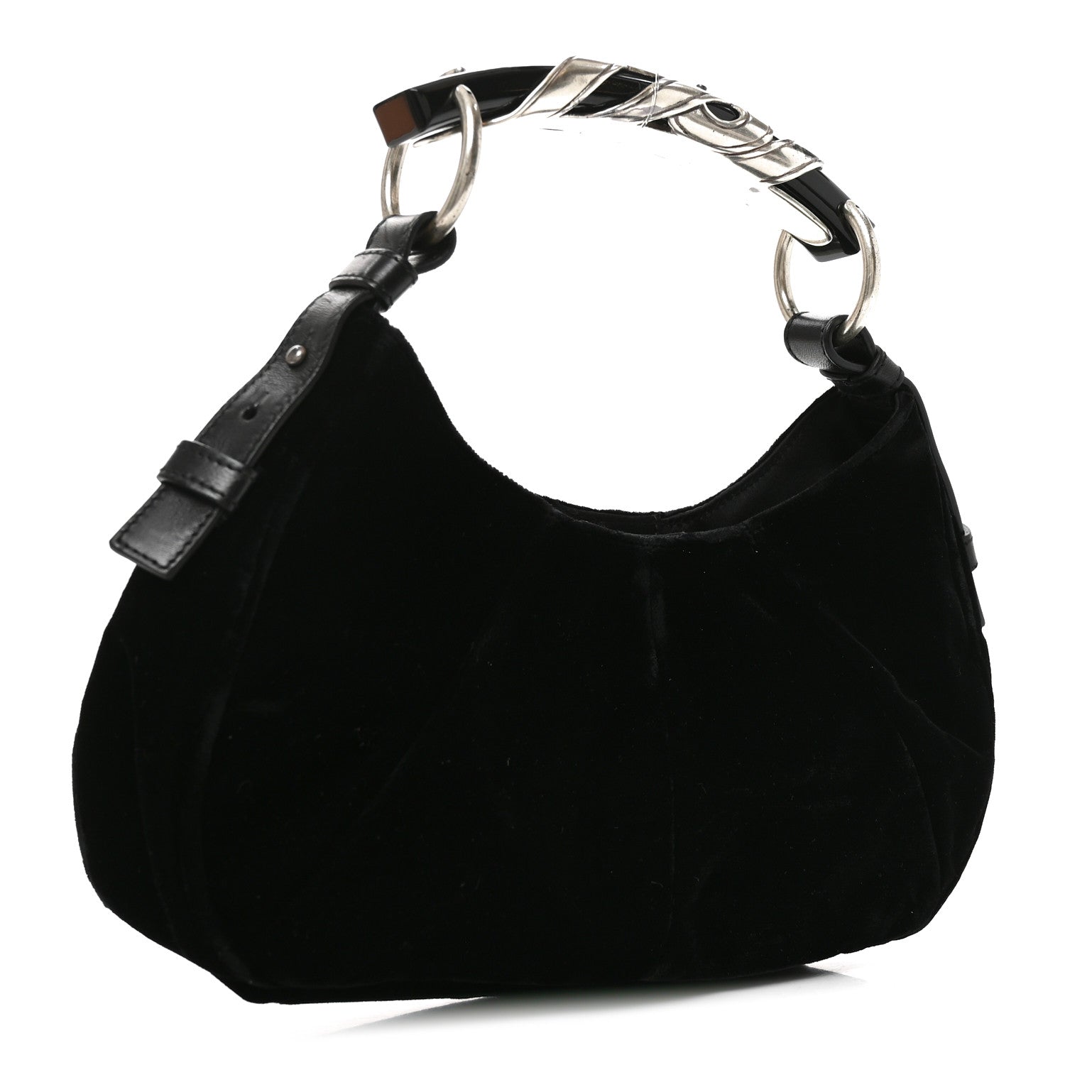 Saint Laurent Velvet Mombasa Small Black 3 of 10