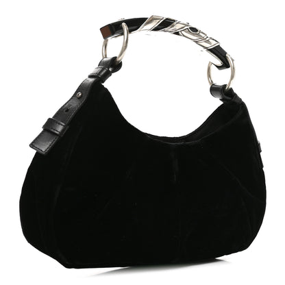 Saint Laurent Velvet Mombasa Small Black 3 of 10