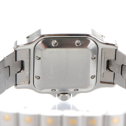 Cartier Stainless Steel 18K Yellow Gold 24mm Santos De Cartier Galbee Automatic Watch 5 of 8