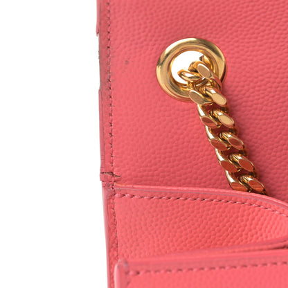 Saint Laurent Grain De Poudre Medium Classic Monogram Kate Satchel Rose Clair 18 of 20