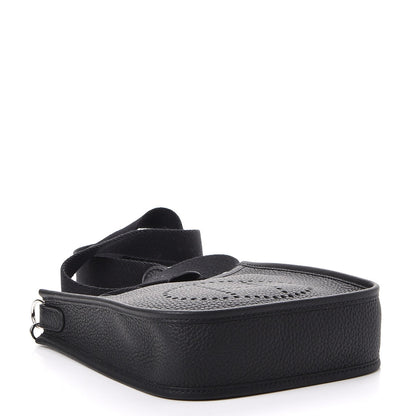 Hermes Taurillon Clemence Evelyne TPM Black 4 of 9