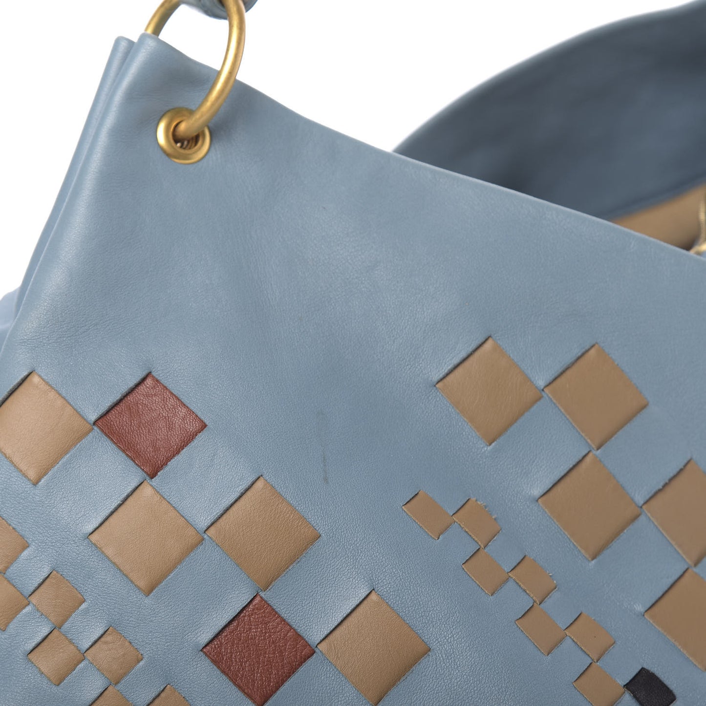 Nappa Intrecciato Aquilone Fortune Cookie Hobo Blue