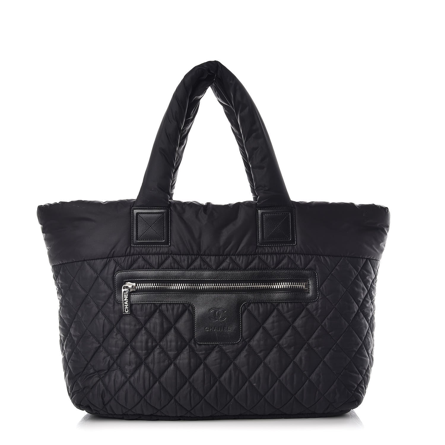 Chanel Nylon Quilted Large Coco Cocoon Tote Black 1 of 12