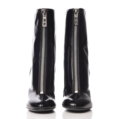 Hermes Tuscan Calfskin New York 105 Ankle Boots 35 Black 2 of 8
