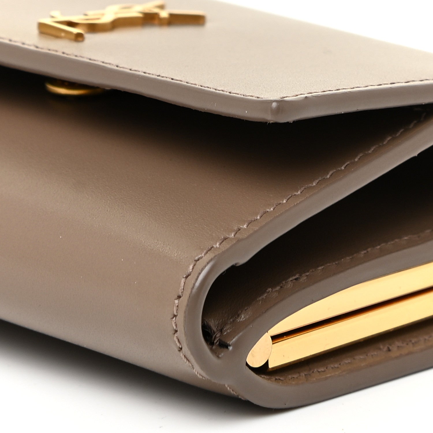 Saint Laurent Smooth Calfskin Monogram Rider Belt Bag Taupe 9 of 11
