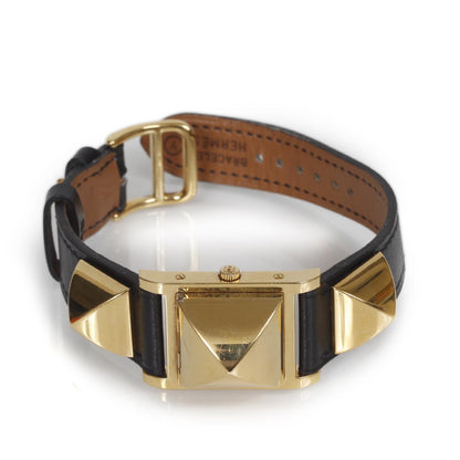 Hermes Stainless Steel Barenia 23mm Medor Quartz Watch Noir 1 of 10