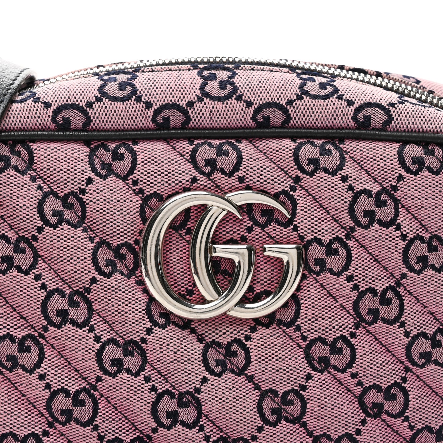 Monogram Multicolor Matelasse Diagonal Small GG Marmont Chain Shoulder Bag Pink Blue