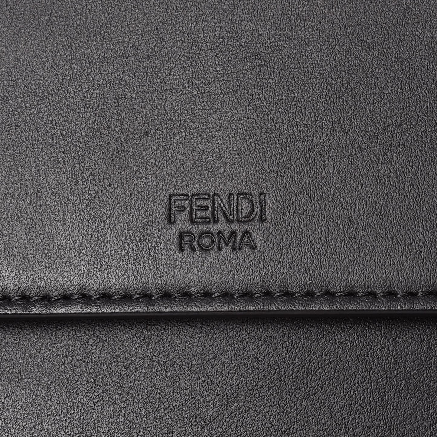 Vitello Century Opaco F is Fendi Kan I Shoulder Bag Black