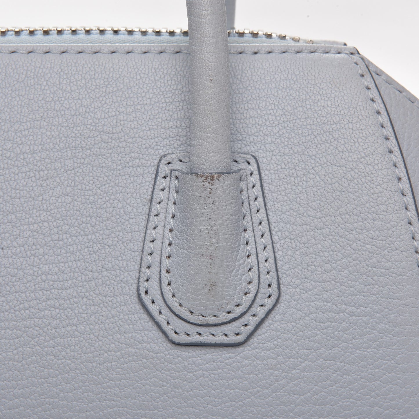 Sugar Goatskin Mini Antigona Baby Blue