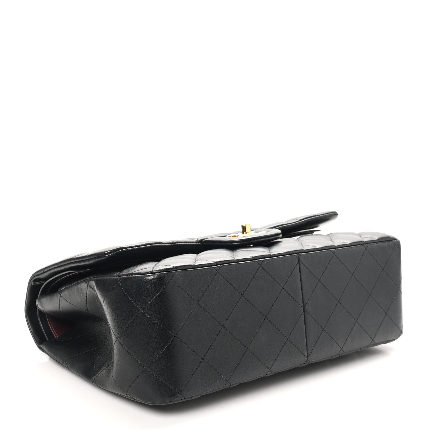 Chanel Lambskin Quilted Jumbo Double Flap Black 6 of 16