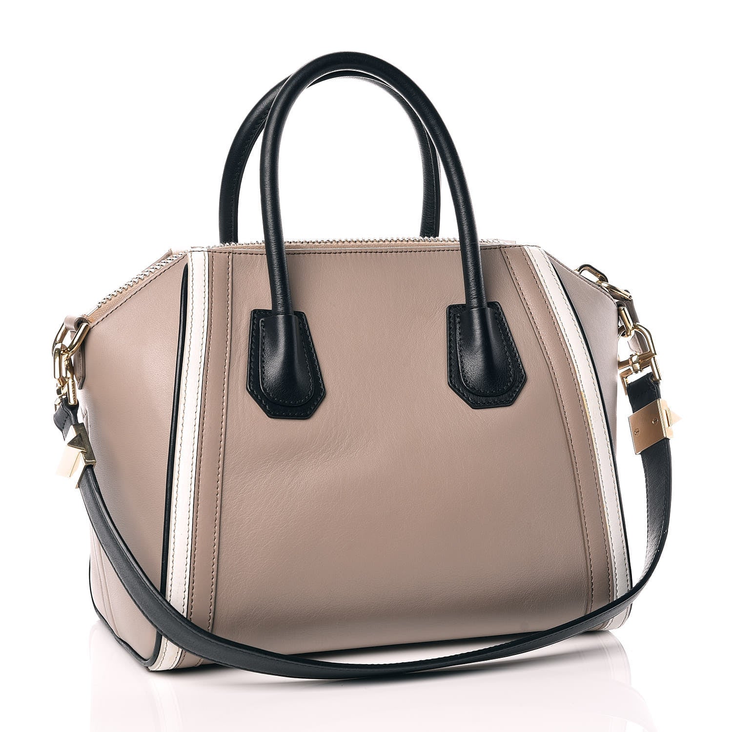 Givenchy Calfskin Small Tri-Color Antigona Beige Black White 3 of 15