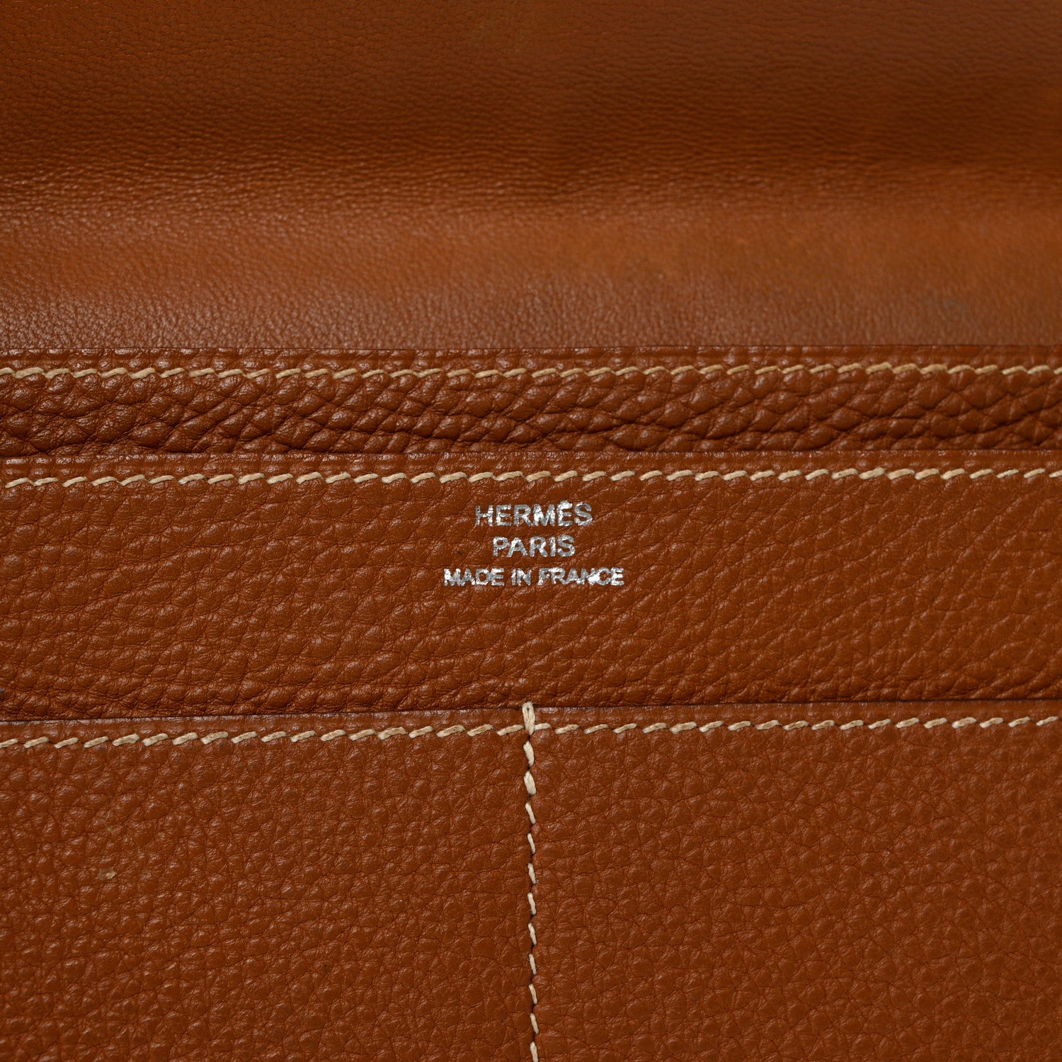 Hermes Togo Dogon Duo Wallet Gold 8 of 14