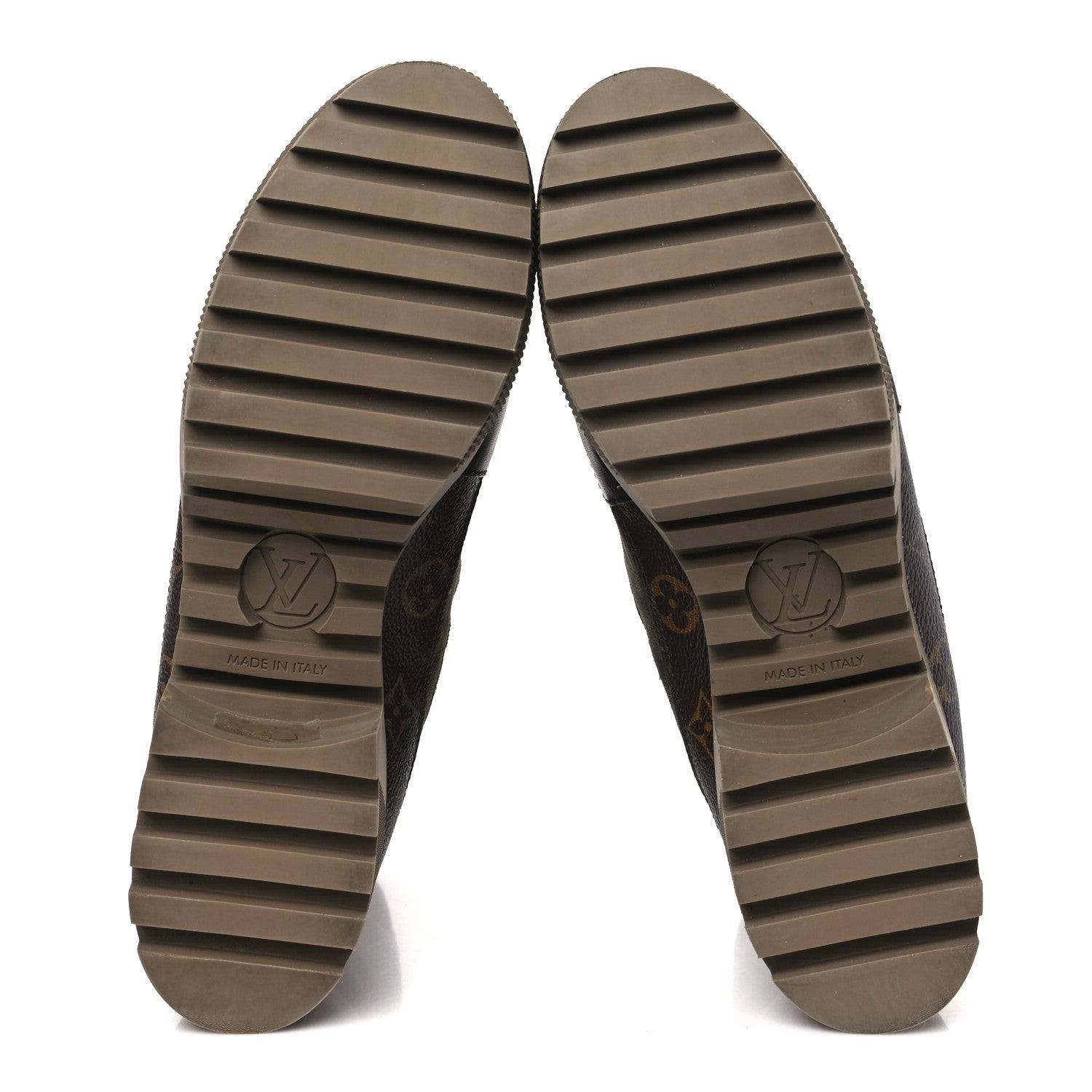 Louis Vuitton Suede Calfskin Monogram Laureate Platform Desert Boots 40.5 Taupe 5 of 8