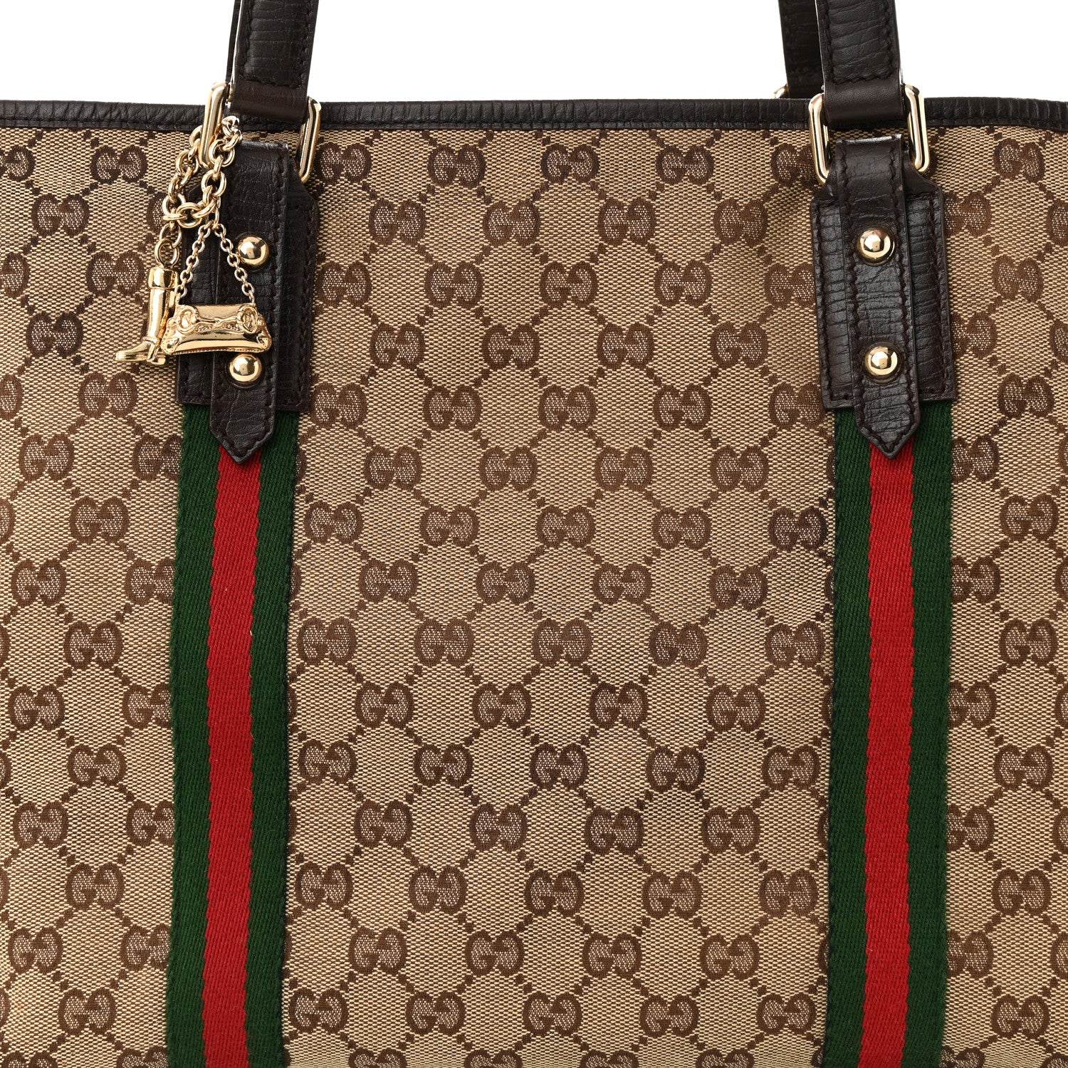 Gucci Monogram Large Jolicoeur Tote Brown 8 of 10