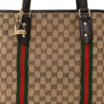 Gucci Monogram Large Jolicoeur Tote Brown 8 of 10