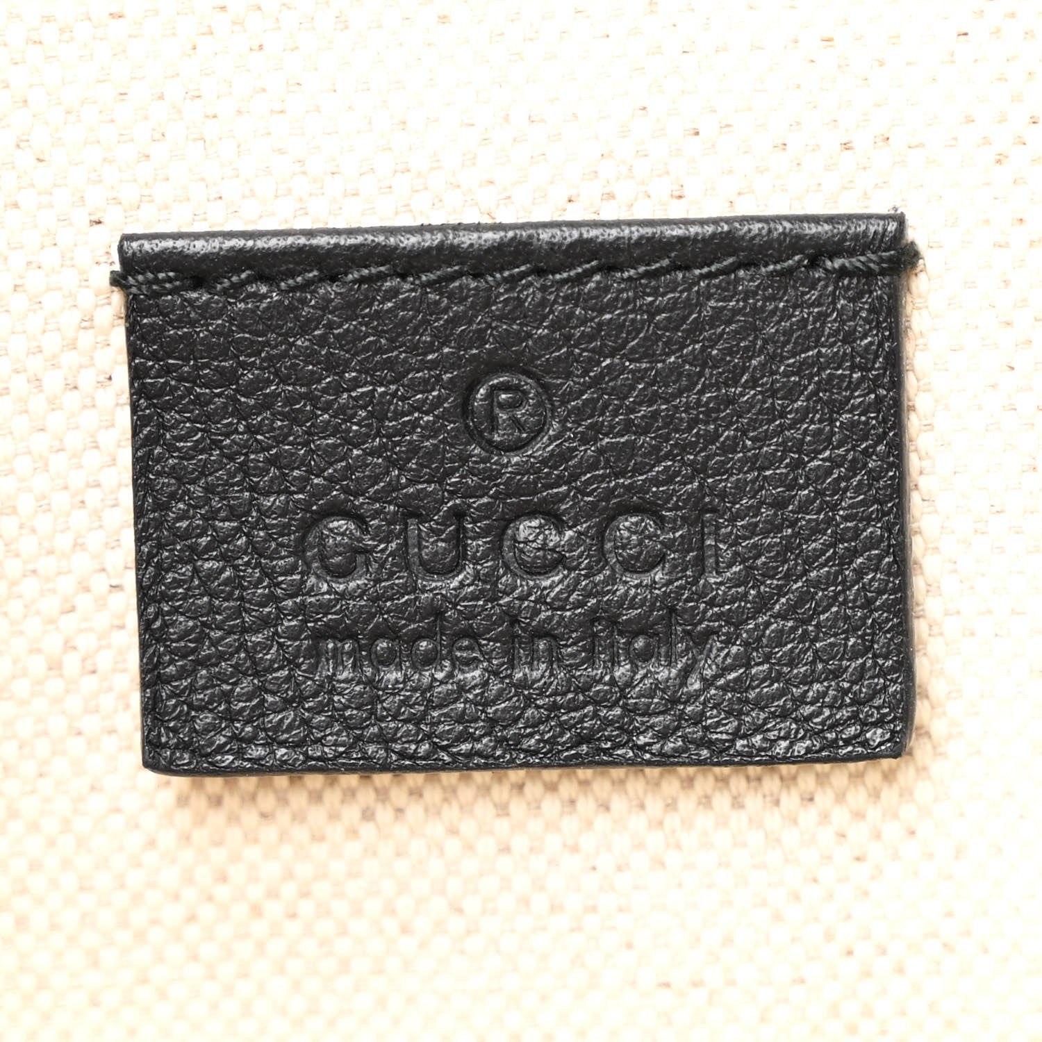 Gucci Grained Calfskin Logo Belt Bag Black 6 of 10