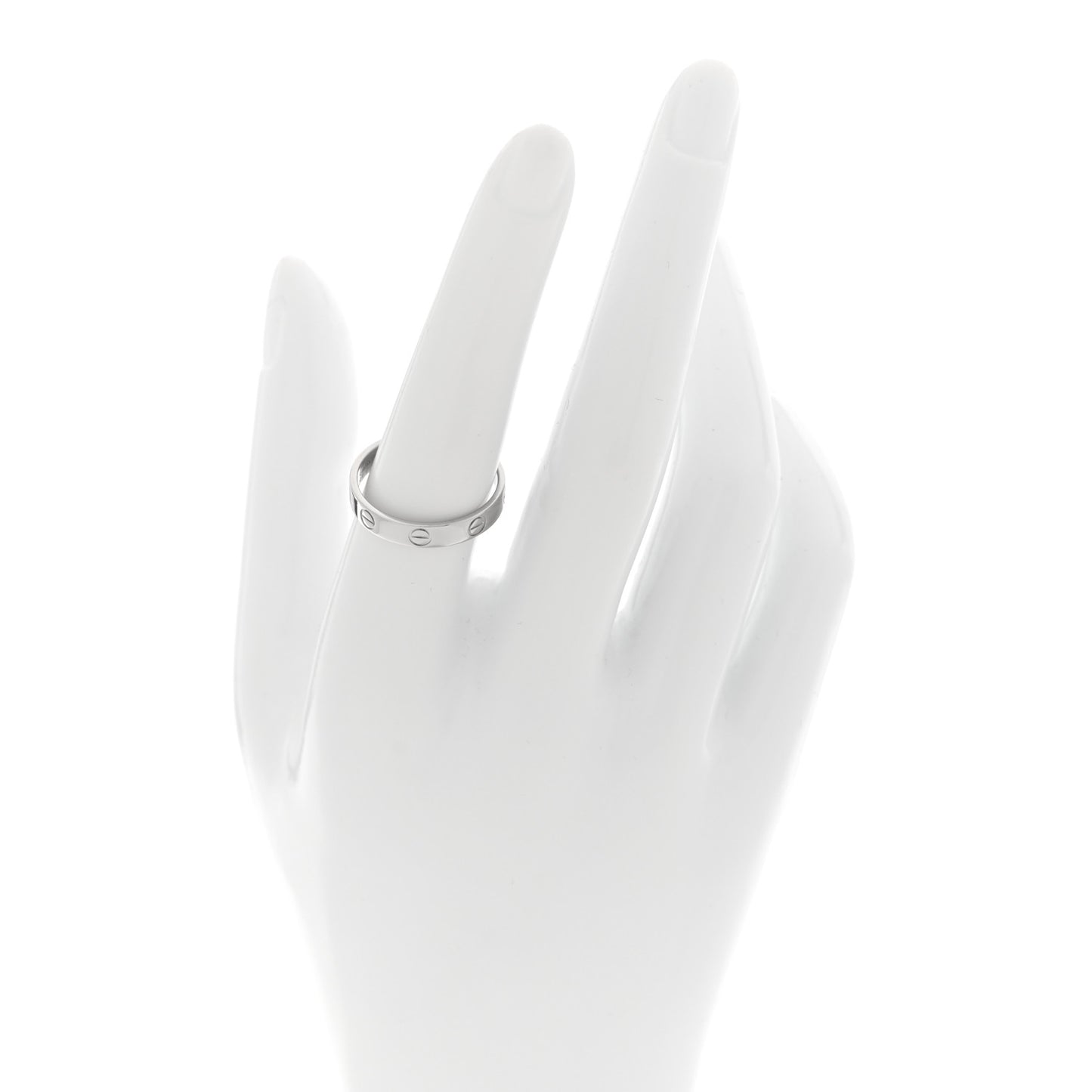 Platinum 3.5mm LOVE Wedding Band Ring 55 7.25