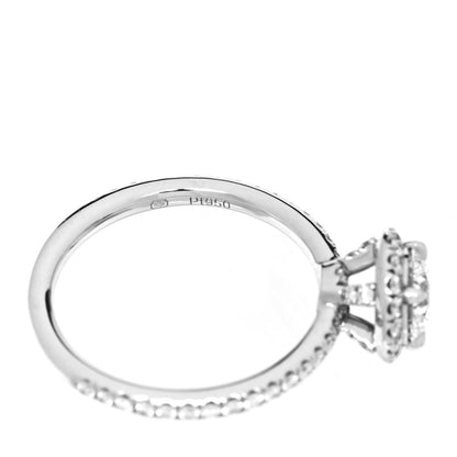 Harry Winston Platinum Diamond .57ct The One Round Brilliant Micropave Engagement Ring 47 4 6 of 7