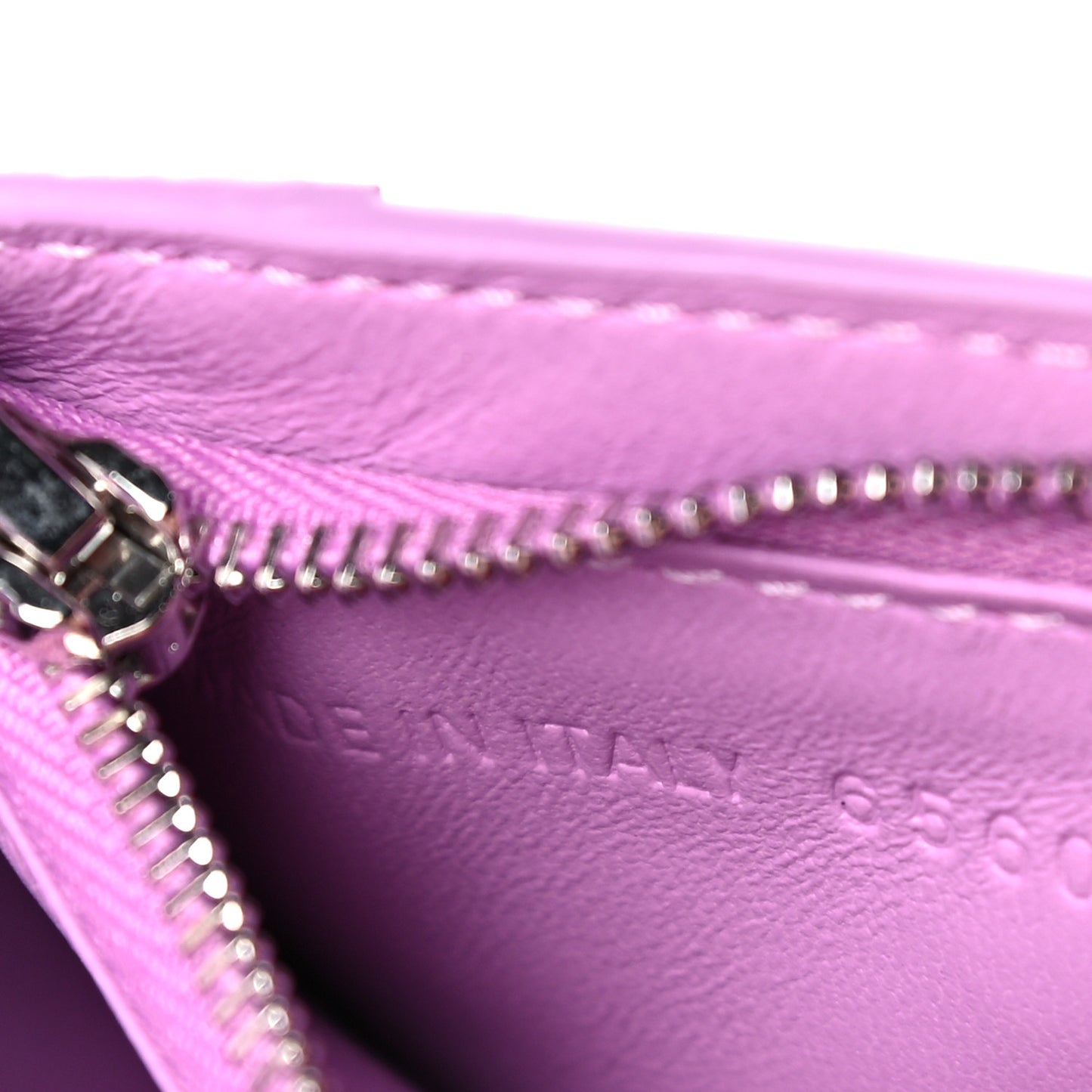 Grained Calfskin Tonal B Hourglass Chain Cardholder Lilac