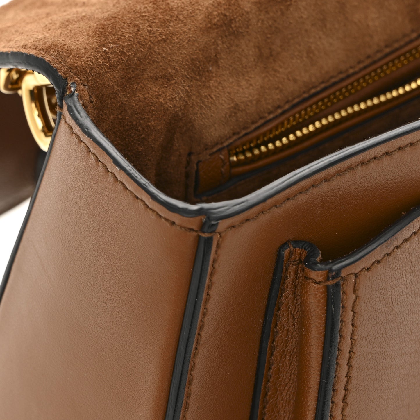 Goatskin Madras Dahlia Satchel Brandy