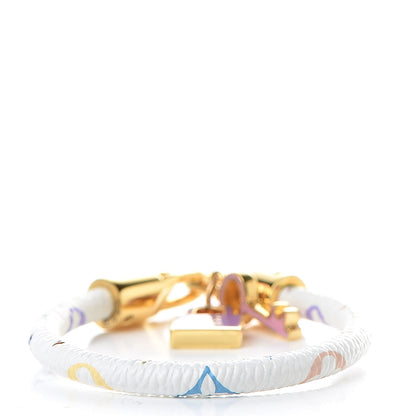 Louis Vuitton Monogram Multicolor Luck It Bracelet 17 White 3 of 5
