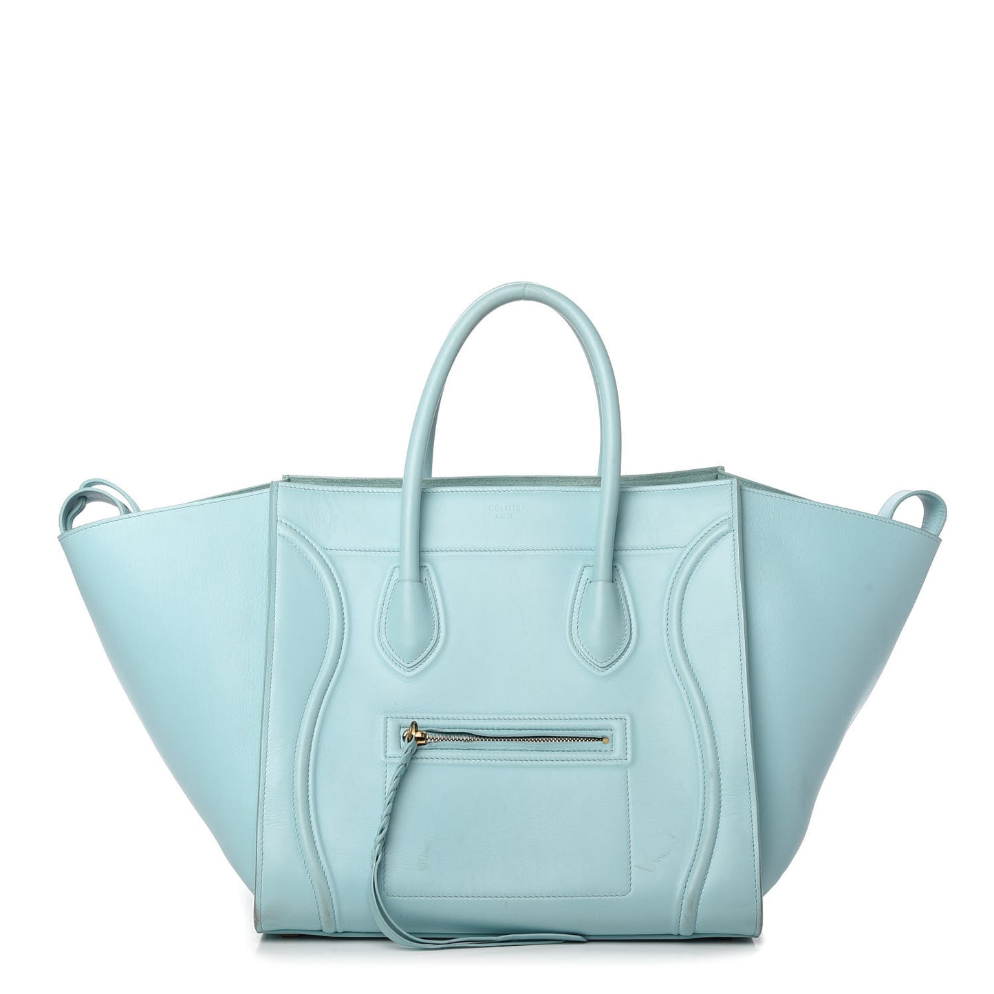 Supple Calfskin Medium Phantom Luggage Azur