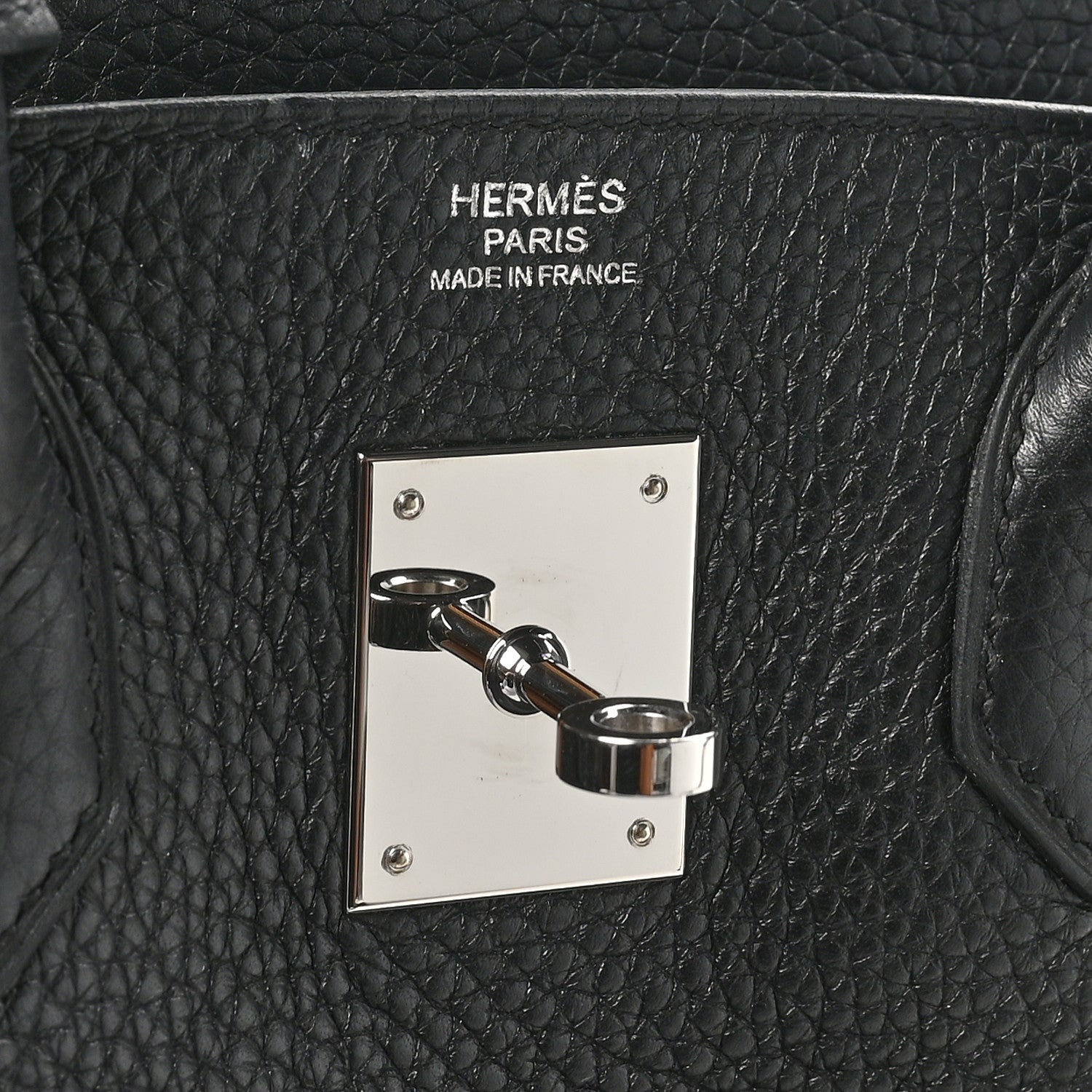 Hermes Taurillon Clemence Birkin 30 Black 6 of 10