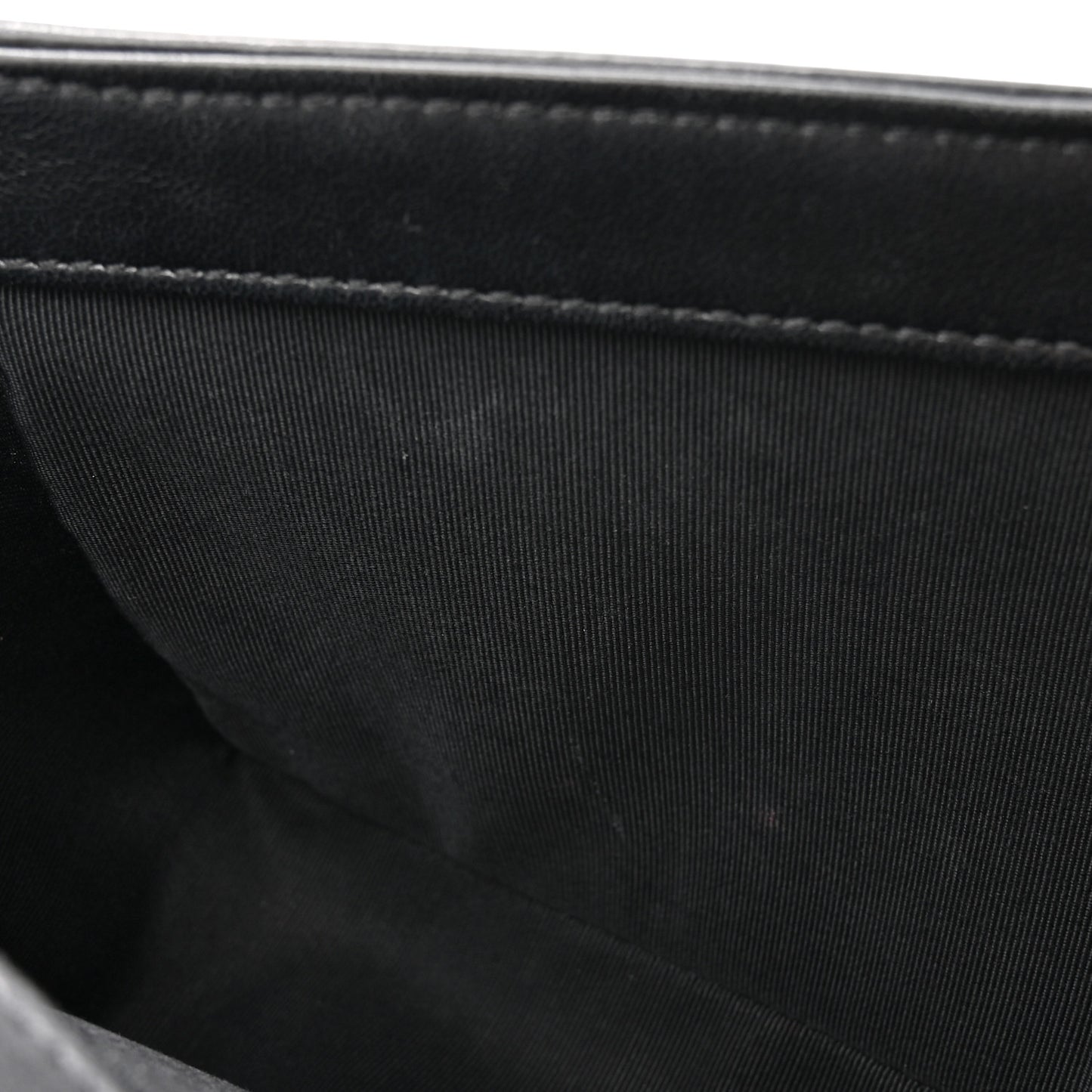 Lambskin Quilted Medium Boy Flap Black