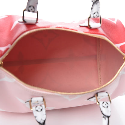 Louis Vuitton Monogram Giant Speedy Bandouliere 30 Rouge 11 of 12