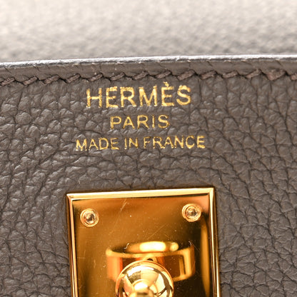 Hermes Togo Kelly Retourne 25 Etain 6 of 14