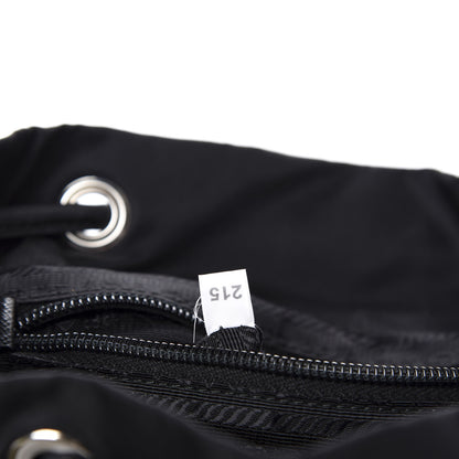 Prada Tessuto Nylon Saffiano Small Backpack Black 8 of 9