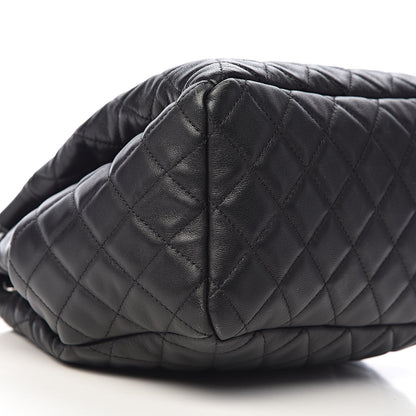 Chanel Lambskin Quilted CC Chain Drawstring Tote Black 8 of 10