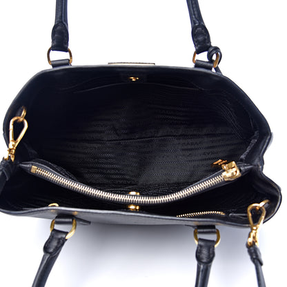 Prada Saffiano Lux Medium Tote Black 4 of 12