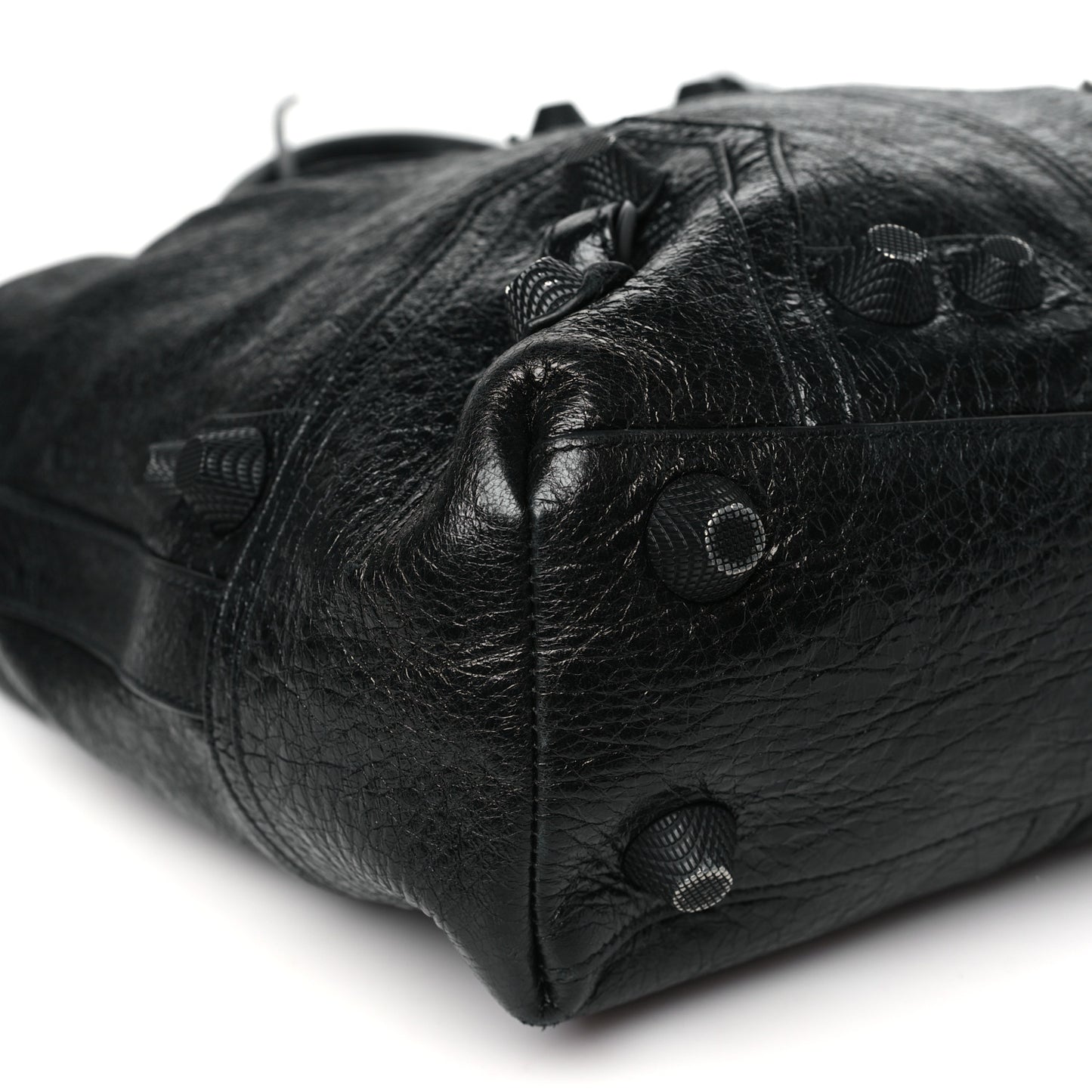 Agneau Arena Medium Le Cagole Tote Bag Black