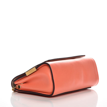 Chloe Lambskin Medium Elle Chain Clutch Coral Pop 4 of 8