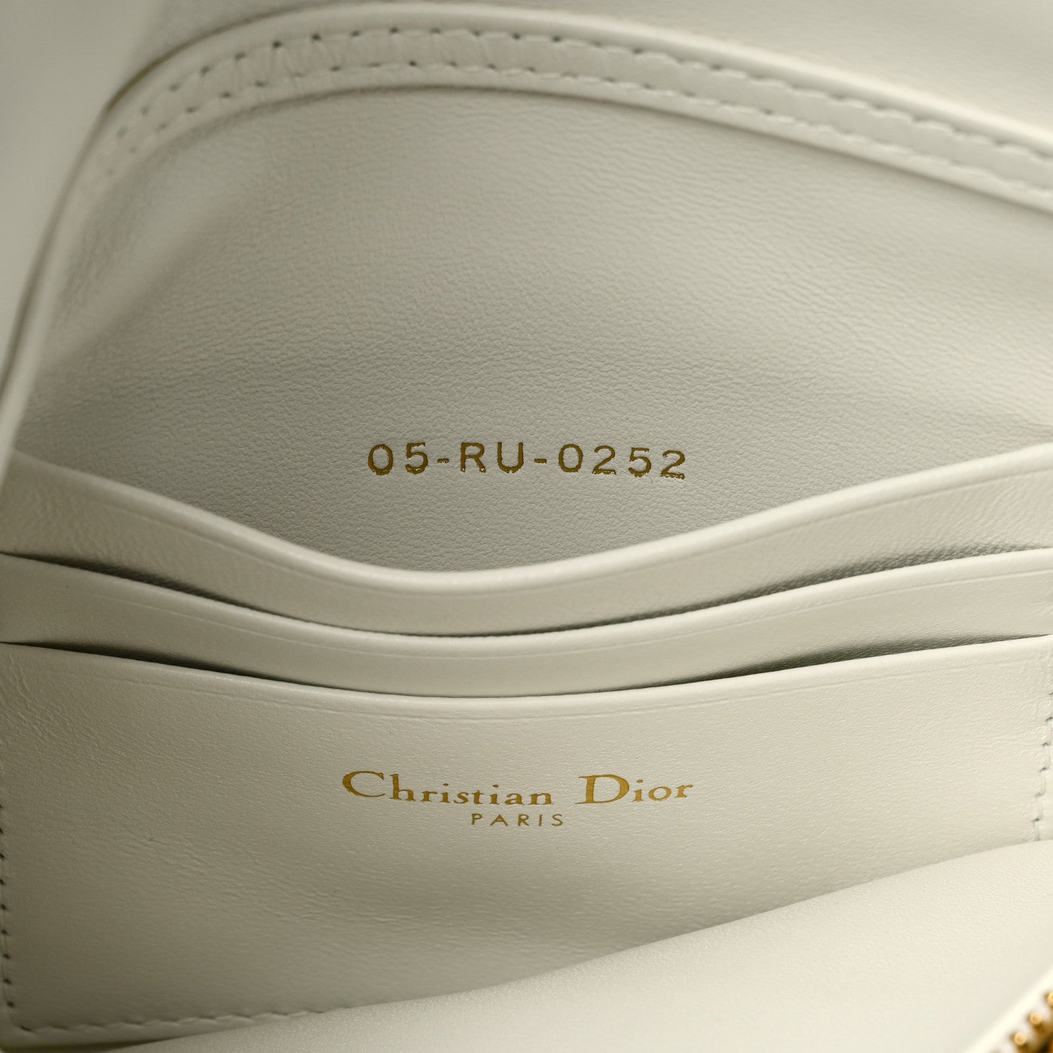 Christian Dior Calfskin Star Motif Macrocannage Mini Caro Bag Latte 6 of 9