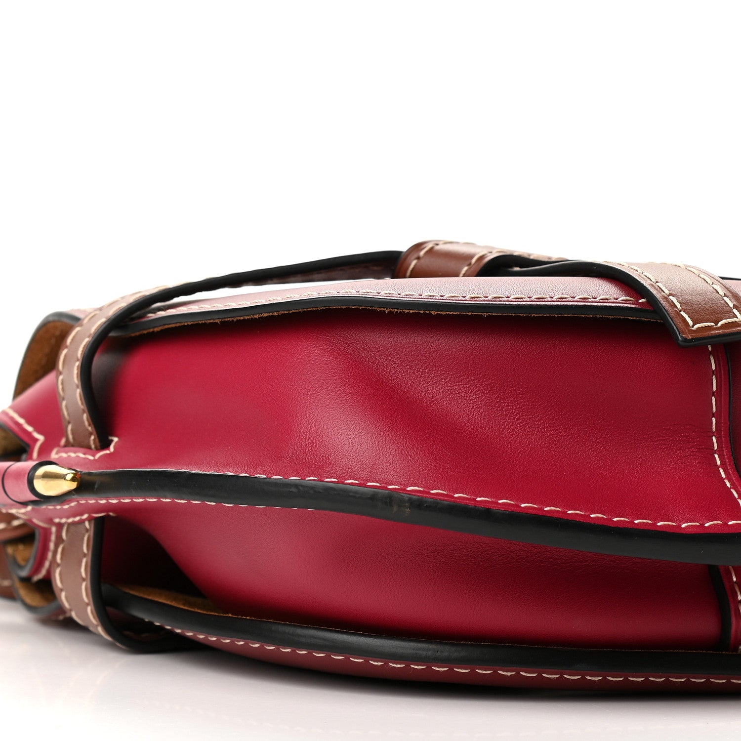 Loewe Calfskin Mini Gate Crossbody Bag Garnet Pomodoro 7 of 8
