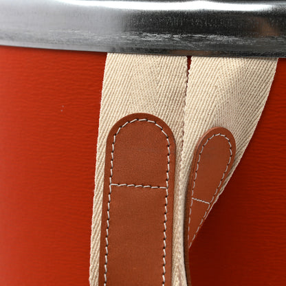 Hermes Kraft Paper Metal Canvas Smallbox Box Feu 21 of 22