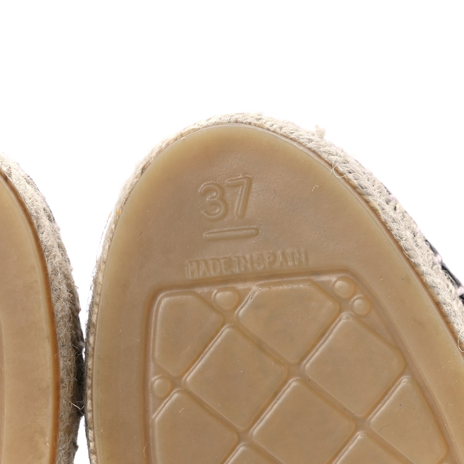 Chanel Lambskin CC Espadrilles 37 Black 9 of 12