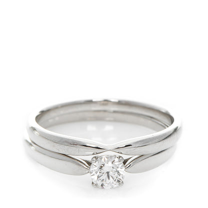 Tiffany Platinum Diamond Harmony Engagement Ring Wedding Band Set 63 10.25 1 of 10