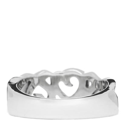 Tiffany Sterling Silver Paloma Picasso Loving Heart Band Ring 54 7 3 of 4
