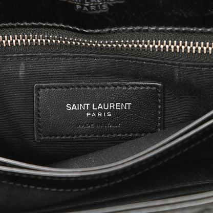 Saint Laurent Patent Y Quilted Monogram Toy Loulou Crossbody Bag Black 6 of 8