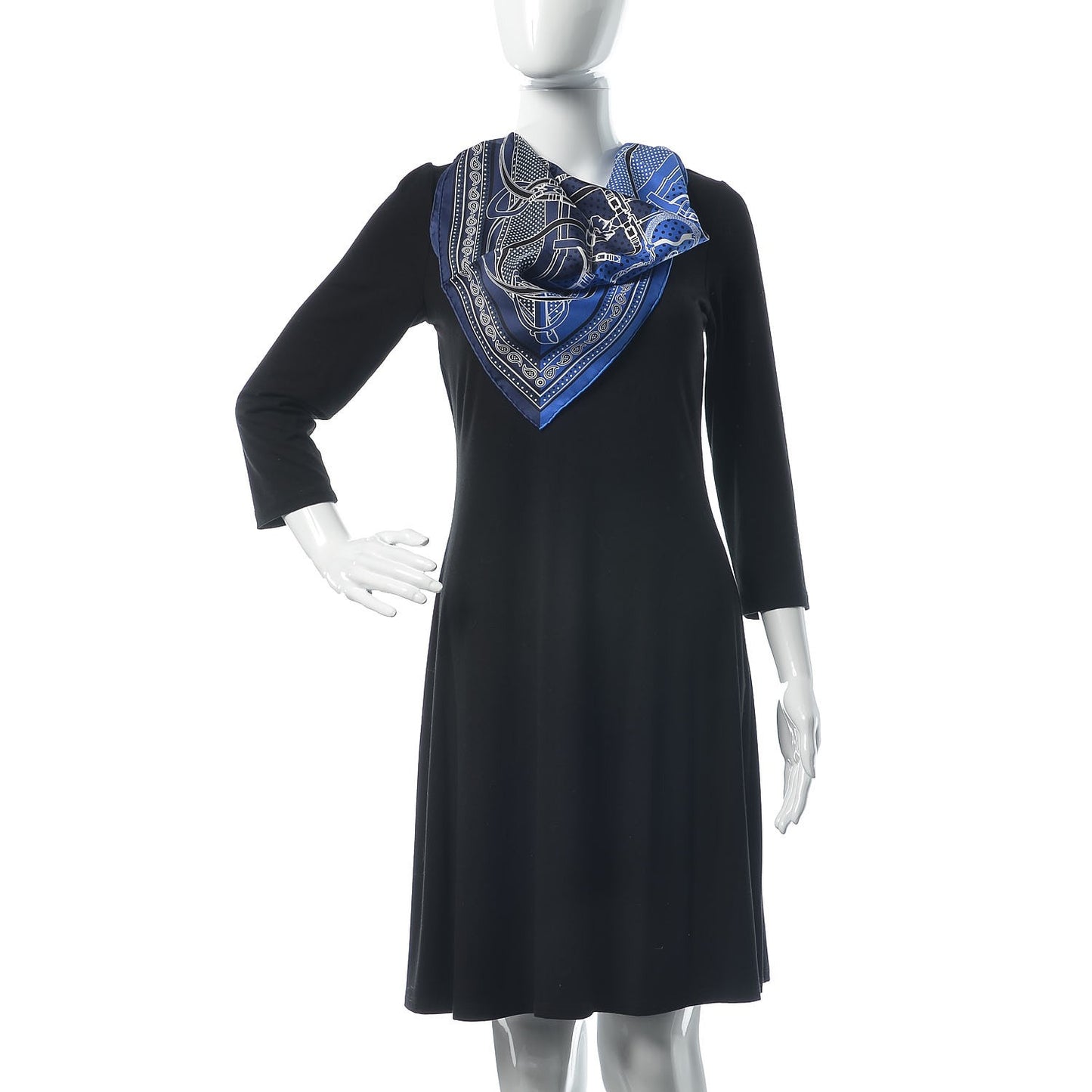 Silk Grand Manege Cut Bandana Scarf 55