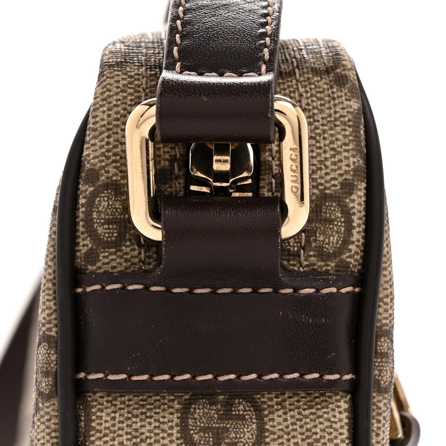 Gucci GG Plus Monogram Small Shoulder Bag Dark Brown 12 of 12