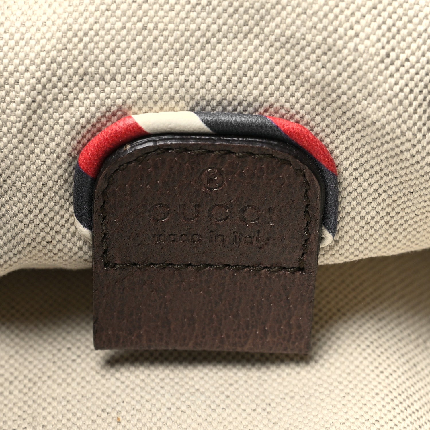 Gucci Soft GG Supreme Monogram Courrier Web Double Buckle Backpack Beige New Acero 6 of 11