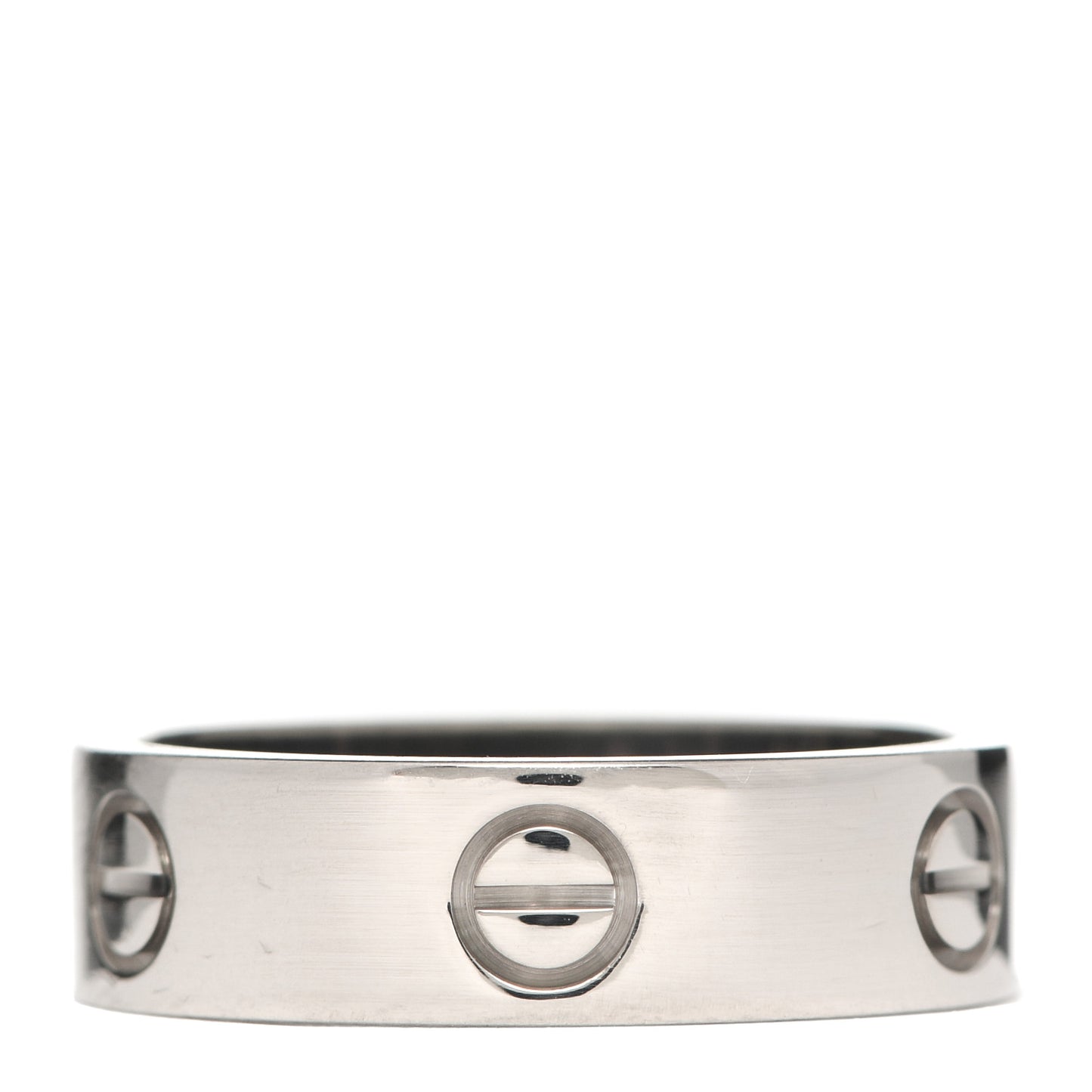 18K White Gold 6mm LOVE Ring 59 8.75