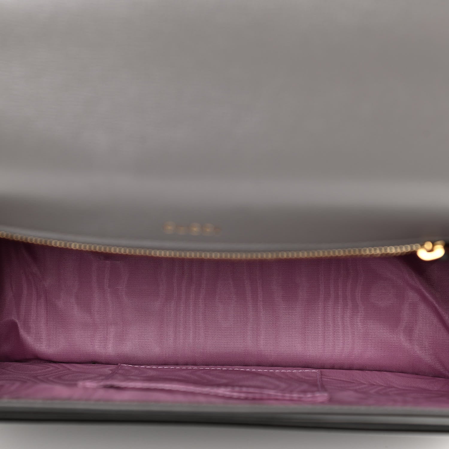 Gucci Textured Calfskin Medium Torchon GG Ring Shoulder Bag Grey 5 of 10