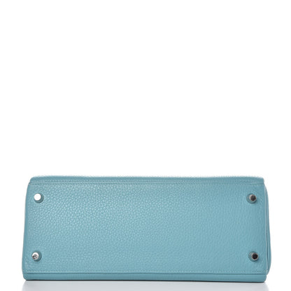 Hermes Taurillon Clemence Kelly Retourne 28 Bleu Saint Cyr 8 of 38