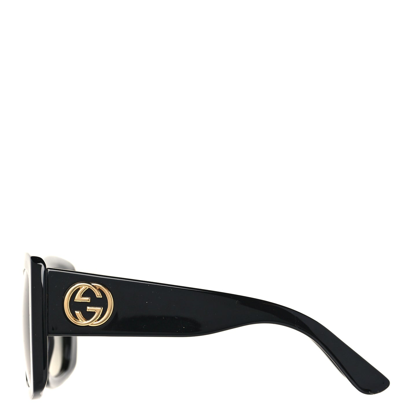 Acetate Square Frame Sunglasses GG0141SN Black